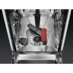 Lavavajillas - AEG FFB62427ZM, 9 servicios, 9 programas, 45 cm, Brazo aspersor doble, Inox - Imagen 7
