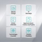 Lavavajillas - Hisense HS543D10X, 11 servicios, 8 programas , 44.8 cm, Motor Inverter, Tercera bandeja, Inox - Imagen 4