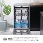 Lavavajillas - Hisense HS543D10X, 11 servicios, 8 programas , 44.8 cm, Motor Inverter, Tercera bandeja, Inox - Imagen 5