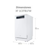 Lavavajillas - Haier I-Pro Shine Series 5 XF1C3TB1FW, 11 servicios, 8 programas, 45 cm, Motor Inverter, Wi-Fi, Blanco - Imagen 5