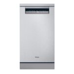 Lavavajillas - Haier I-Pro Shine Series 5 XF1C3TB1FX, 11 servicios, 8 programas, 45 cm, Motor Inverter, Wi-Fi, Inox