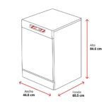 Lavavajillas - Haier I-Pro Shine Series 5 XF1C3TB1FX, 11 servicios, 8 programas, 45 cm, Motor Inverter, Wi-Fi, Inox - Imagen 2