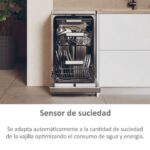 Lavavajillas - Haier I-Pro Shine Series 5 XF1C3TB1FX, 11 servicios, 8 programas, 45 cm, Motor Inverter, Wi-Fi, Inox - Imagen 4