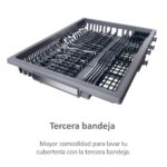 Lavavajillas - Haier I-Pro Shine Series 5 XF1C3TB1FX, 11 servicios, 8 programas, 45 cm, Motor Inverter, Wi-Fi, Inox - Imagen 7