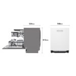 Lavavajillas integrable - LG DB597TXS, 14 servicios, 10 programas, 60 cm, TrueSteam™, EasyRack™, Sin panelar - Imagen 2