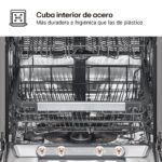 Lavavajillas integrable - LG DB597TXS, 14 servicios, 10 programas, 60 cm, TrueSteam™, EasyRack™, Sin panelar - Imagen 7