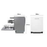 Lavavajillas integrable - LG DB273TX, 14 servicios, 9 programas, 59.8 cm,  Tercera bandeja, QuadWash™, Sin panelar - Imagen 2