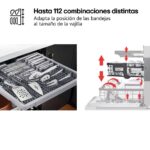 Lavavajillas integrable - LG DB273TX, 14 servicios, 9 programas, 59.8 cm,  Tercera bandeja, QuadWash™, Sin panelar - Imagen 6