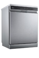 Lavavajillas - Midea MDWEF1433DSS, 14 servicios, 9 programas, 59.8 cm, Aquastop, Inox - Imagen 3