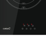 CATA Placa de vitrocerámica - CATA ENCIMERA CATA VITROCERAMICA 3 F. TD 6003 BK, 3 zonas, 59 cm, Negro - Imagen 5