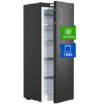 CHIQ Congelador vertical - CHIQ FSD166NE4E, 166 L, No Frost, Multi-Air-Flox, 5 Cajones, 166 l, 1443 mm, Color Inox Oscuro