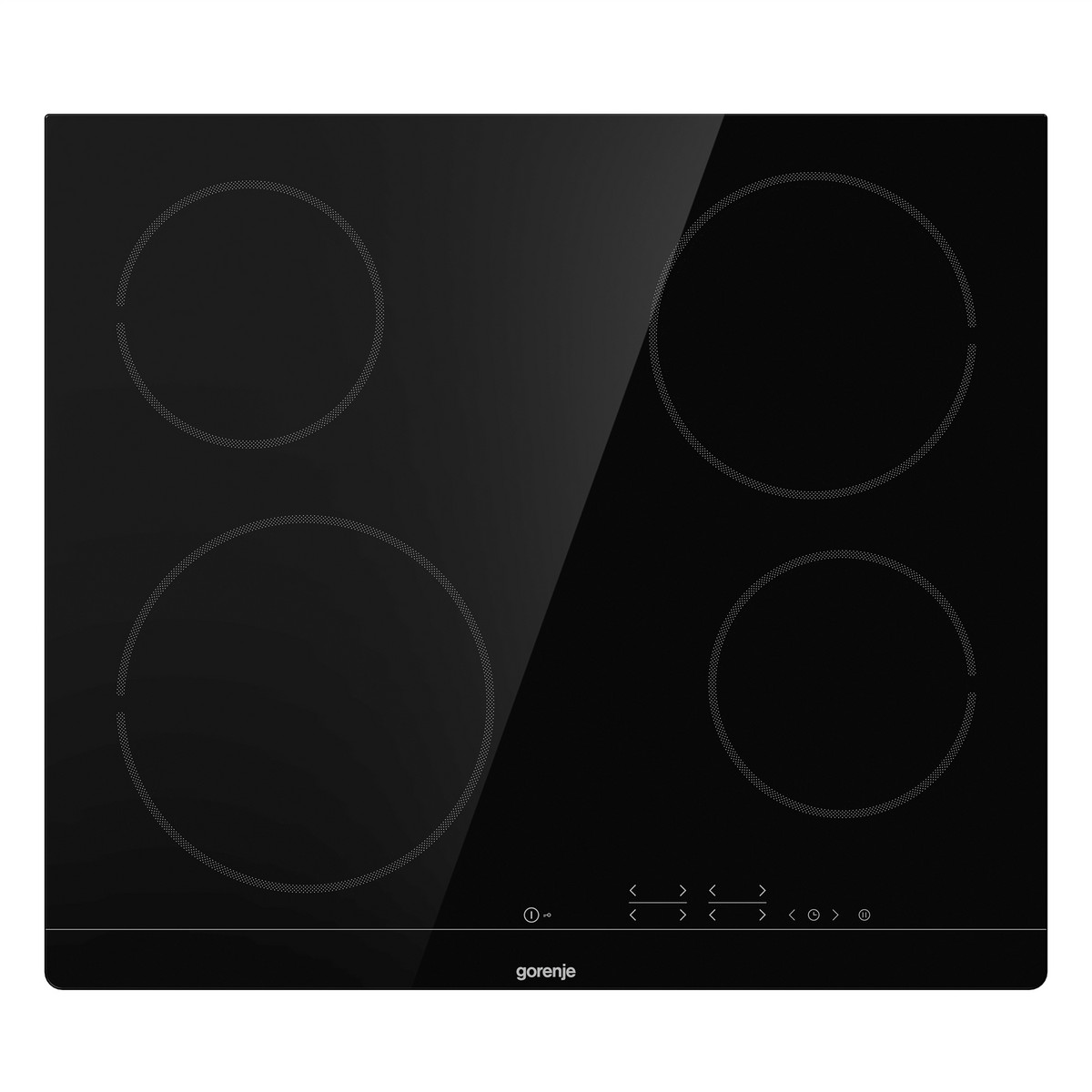 105237791_1 GORENJE Placa de vitrocerámica - GORENJE ECT 641 BSC, 4 zonas, 59,5 cm, Negro - Imagen 1