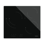 TAURUS Encimera vitrocerámica - TAURUS V6031S, 3 zonas, 590 mm, Negro