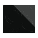 TAURUS Placa de vitrocerámica - TAURUS V6031S, 3 zonas, 59 cm, Negro