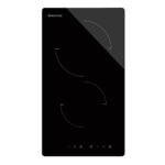 TAURUS Placa de vitrocerámica - TAURUS V302MT, 2 zonas, 52 cm, Negro