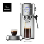 TAURUS Cafetera express - TAURUS CM1450X, 20 bar, 1450 W, Plata - Imagen 8