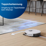 ECOVACS Robot aspirador - ECOVACS DLN26-21EP, 40 W, Potencia de succión 2300 kPa, Depósito 0,42 l, Autonomía 110 min, Negro - Imagen 6