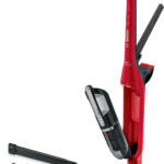 BOSCH Aspirador escoba - BOSCH BBH3ZOO28, 25,2 V, Potencia de succión 25 AirWatt, Depósito 0,4 l, Negro, Rojo