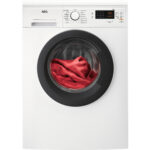 AEG Lavadora carga frontal - AEG 914 912 582, 8 kg, 1200 rpm, 14 programas, Blanco