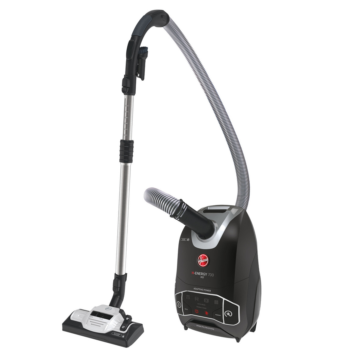 107461879_1 HOOVER Aspirador con bolsa - HOOVER 39002263, 850 W, Depósito 5 l, Negro - Imagen 1
