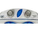 BRIEBE Lavadora portátil - BRIEBE Camp WM1111 Mini Lavadora con Centrifugadora Camping, 3 kg, 1 programas, Blanco/azul - Imagen 4