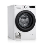 LG Lavadora carga frontal - LG F4WR5009A6W, 9 kg, 1400 rpm, 12 programas, Blanco