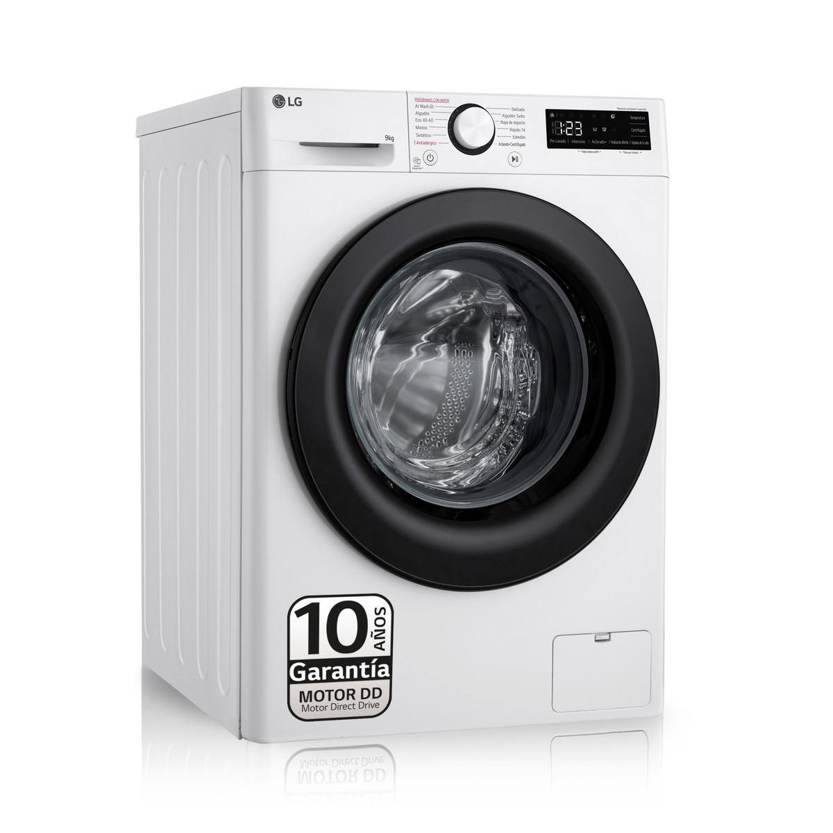 108657866_1 LG Lavadora carga frontal - LG F4WR5009A6W, 9 kg, 1400 rpm, 12 programas, Blanco - Imagen 1