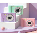 SYNTEK Cámara digital - SYNTEK Cámara de Fotos Profesional 48MP 1080P FHD con Enfoque Automático y Pantalla HD Cámara Digital, 48 megapixel, Rosa - Imagen 6