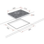 TEKA Placa vitrocerámica - Teka 10210002 TR 951, 5 zonas, Zona grande 27 cm, Cristal biselado, Stop&Go, 90 cm, Negro - Imagen 2