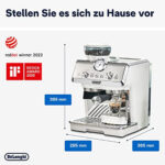 DE LONGHI Cafetera espresso - DE LONGHI EC 9155.W, 15 bar, 1300 W, 2 tazas, Blanco - Imagen 7