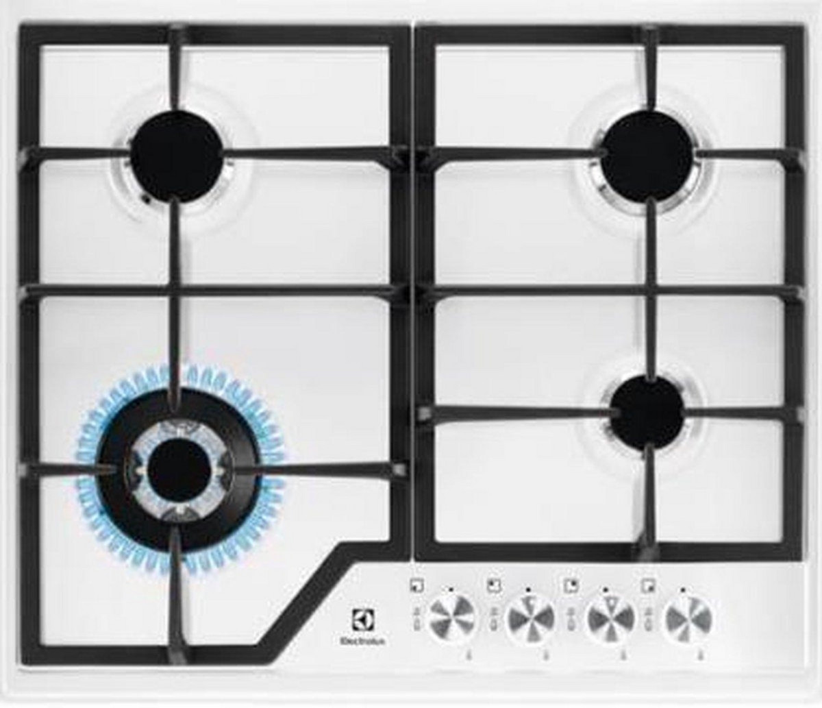 118253415_1 ELECTROLUX Placa de gas - ELECTROLUX EGS6436WW, 4 zonas, 595 mm, Inox - Imagen 1