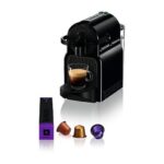 DE LONGHI Cafetera de cápsulas - De'Longhi Nespresso® Inissia EN80.B, 1260 W, 19 bar, 0.7 l, Calentamiento 25 s, Apagado automático, Negro