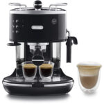 DE LONGHI Cafetera express - DE LONGHI Icona Eco 311.BK, 15 bar, 1100,00 W, 2 tazas, Multicolor