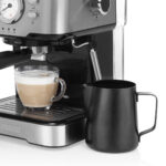 PRINCESS Cafetera express - PRINCESS 01.249415.01.001, 20 bar, 1100 W, 2 tazas, Negro, Acero inoxidable - Imagen 2