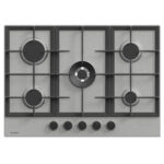 INFINITON Placa de gas - INFINITON 76AGX51, 5 zonas, Propane/butane, 500 mm, Plata