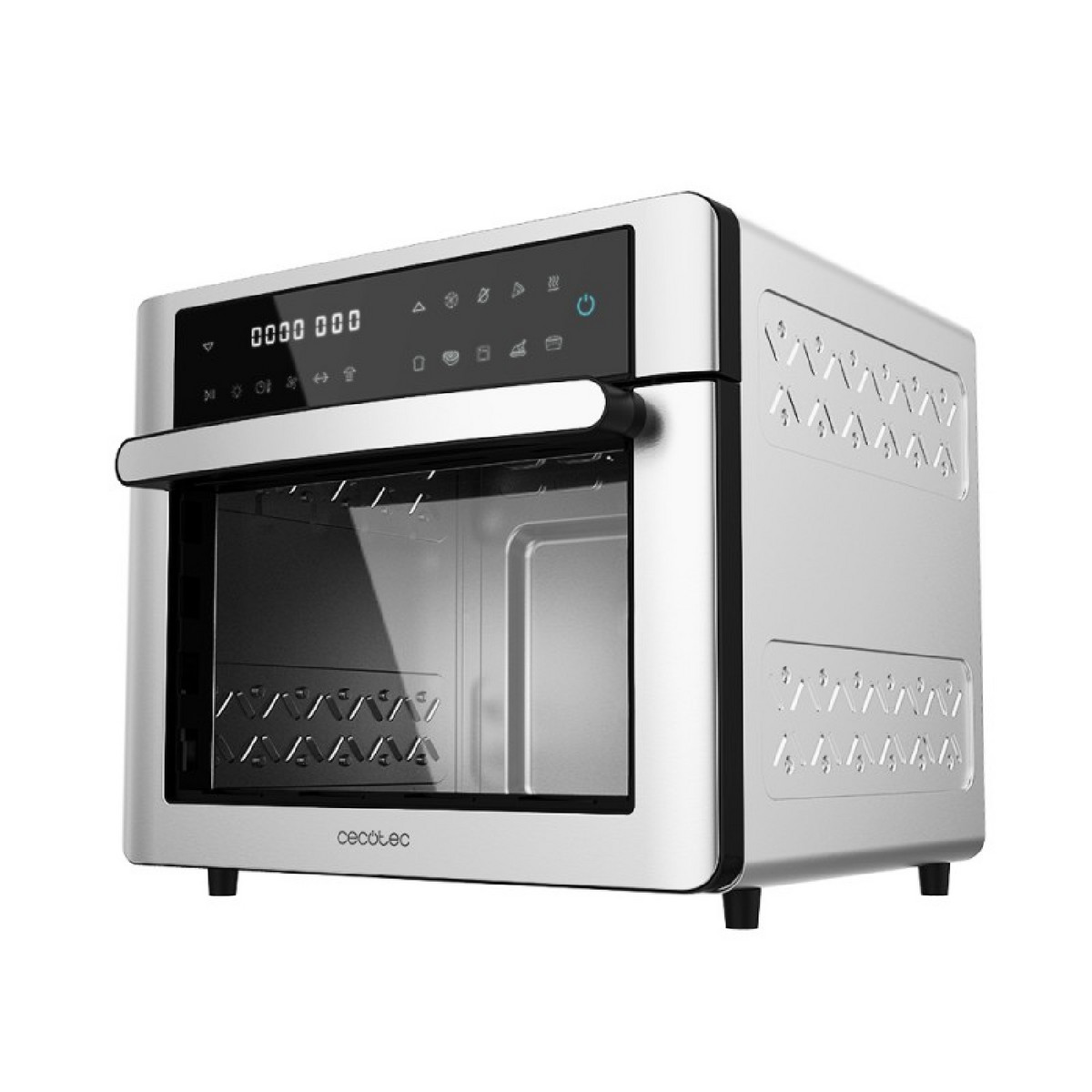 130665032_1 CECOTEC Mini horno - CECOTEC Bake&Fry 3000 Steel Touch, 30 l, 300 - Imagen 1