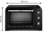 MOULINEX Mini horno - Moulinex OX4648 OPTIMO, 1600 W, Capacidad 33 L, Hasta 240°C, 6 modos de cocción, Temporizador 120 min., Accesorios incluidos, Ne - Imagen 2