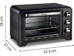 MOULINEX Mini horno - Moulinex OX444810 Optimo, Potencia 1380W, Capacidad 19 L, 6 Programas, Temporizador, Negro - Imagen 3
