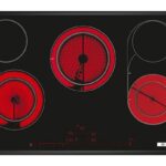 BOSCH Placa vitrocerámica - Bosch PKM875DP1D, Vitrocerámica, Eléctrica, 5 zonas, 23 cm, Negro