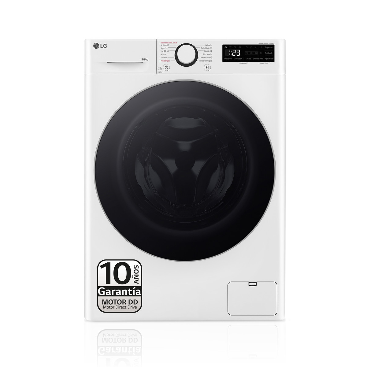 133472861_1 LG Lavadora secadora - LG F4DR6009A1W, 9 kg + 6 kg, Blanco - Imagen 1