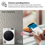 LG Lavadora secadora - LG F4DR6009A1W, 9 kg + 6 kg, Blanco - Imagen 4