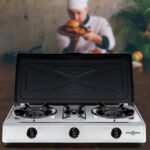 VITROKITCHEN Placa de gas - VITROKITCHEN 360IB, 3 zona(s) zonas, propano/butano, 710 mm, Inox - Imagen 3