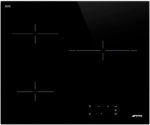 SMEG Placa de vitrocerámica - SMEG SE263TD1, 3 Fuegos zonas, 600 mm, Cristal Negro