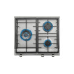TEKA Placa de gas - Teka EX 60.1 3G AI AL DR CI BUT, 3 zonas, Gas butano, 60 cm, Acero inoxidable