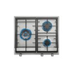 TEKA Placa de gas - Teka EX 60.1 3G AI AL DR CI NAT, 3 zonas, Gas natural, 60 cm, Acero inoxidable