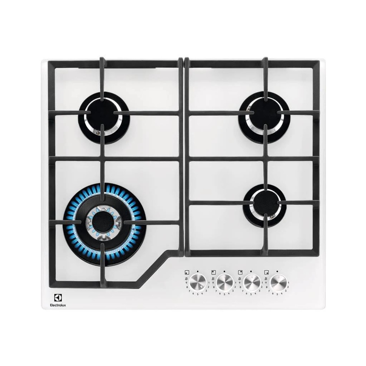134152799_1 ELECTROLUX Placa de gas - ELECTROLUX KGG64362W, 4 zonas, 590 mm, Blanco - Imagen 1