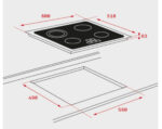 TEKA Placa vitrocerámica - Teka TB 6315, 3 zonas, Zona grande 27 cm, Touch Control, 60 cm, Negro - Imagen 2