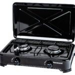 RAVANSON Placa de gas - RAVANSON K-02TB, 2 zonas, 469 mm, Negro