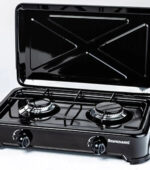 RAVANSON Placa de gas - RAVANSON K-02TB, 2 zonas, 469 mm, Negro - Imagen 3