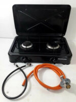 RAVANSON Placa de gas - RAVANSON K-02TB, 2 zonas, 469 mm, Negro - Imagen 4